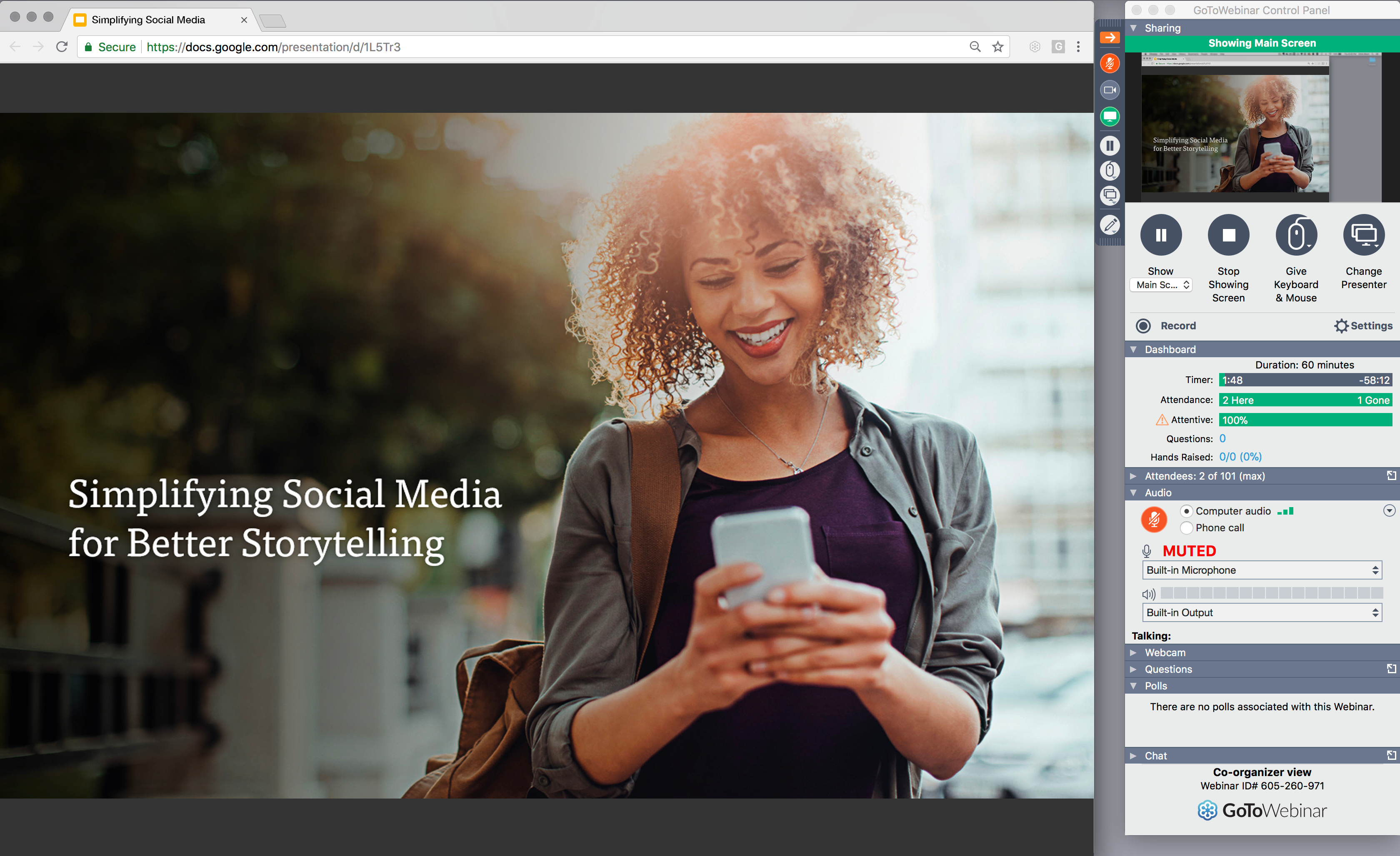 screenshot of GoTo Webinar